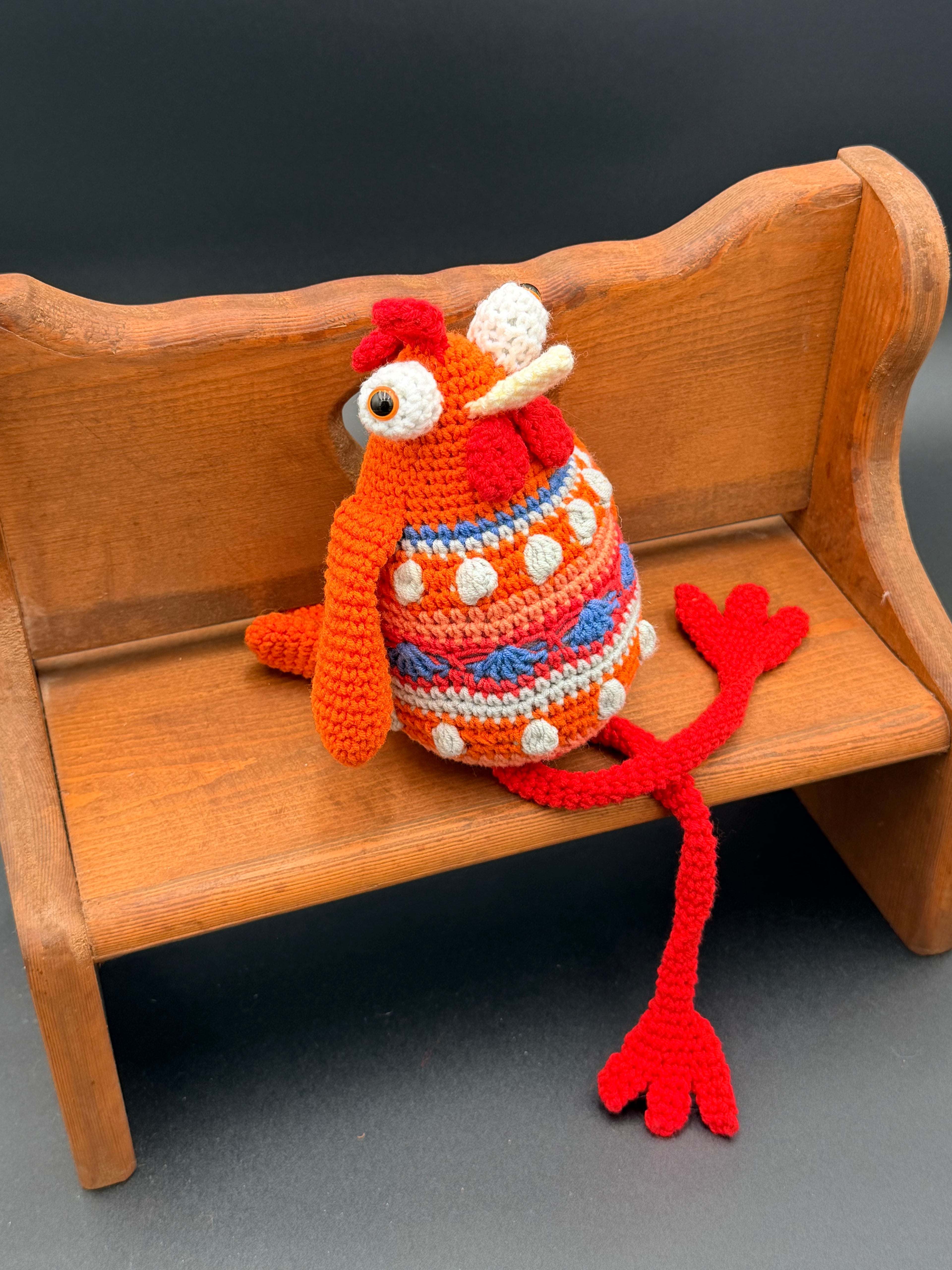 Kooky Chicken- Orange, Red, Blue