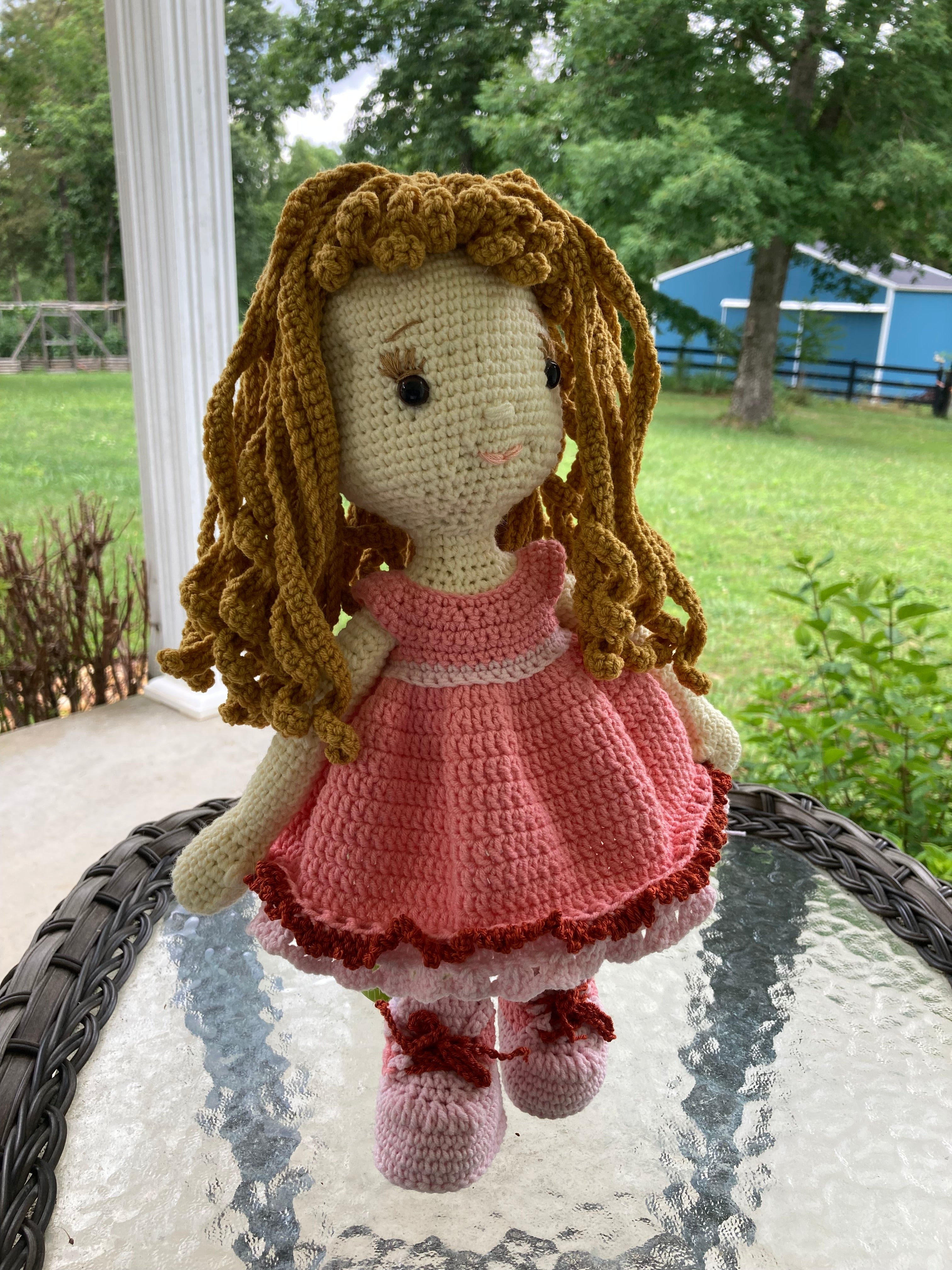 Miss Mim’s Custom Traditional Girl Doll with Dress