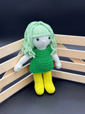 Elfling Doll - Mint, Green,  Chartreuse