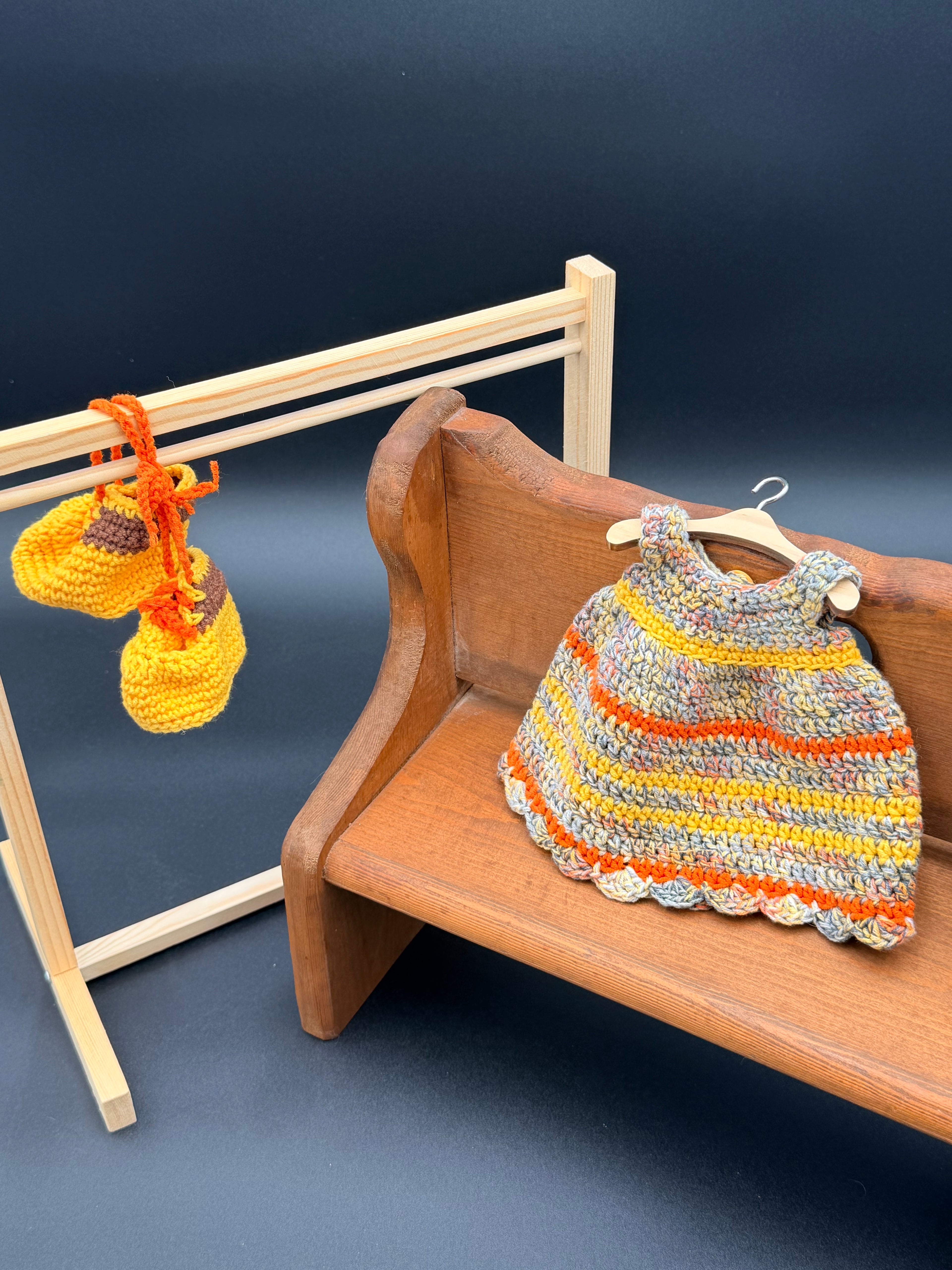 Dress & Oxfords Set - Harvest, Yellow, Orange Stripes