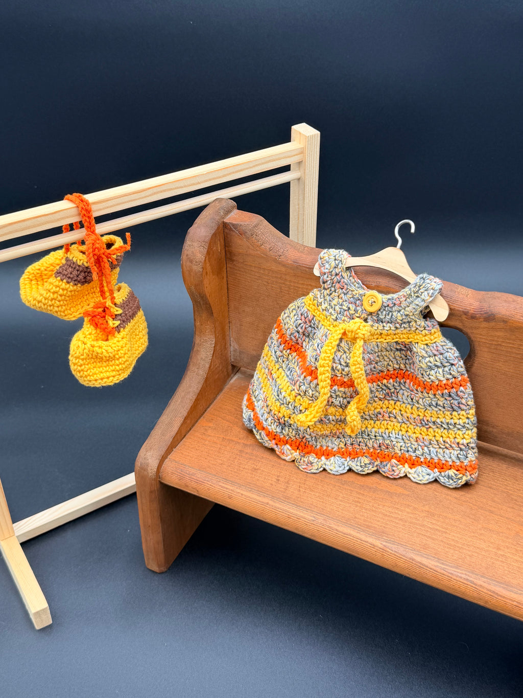 Dress & Oxfords Set - Harvest, Yellow, Orange Stripes