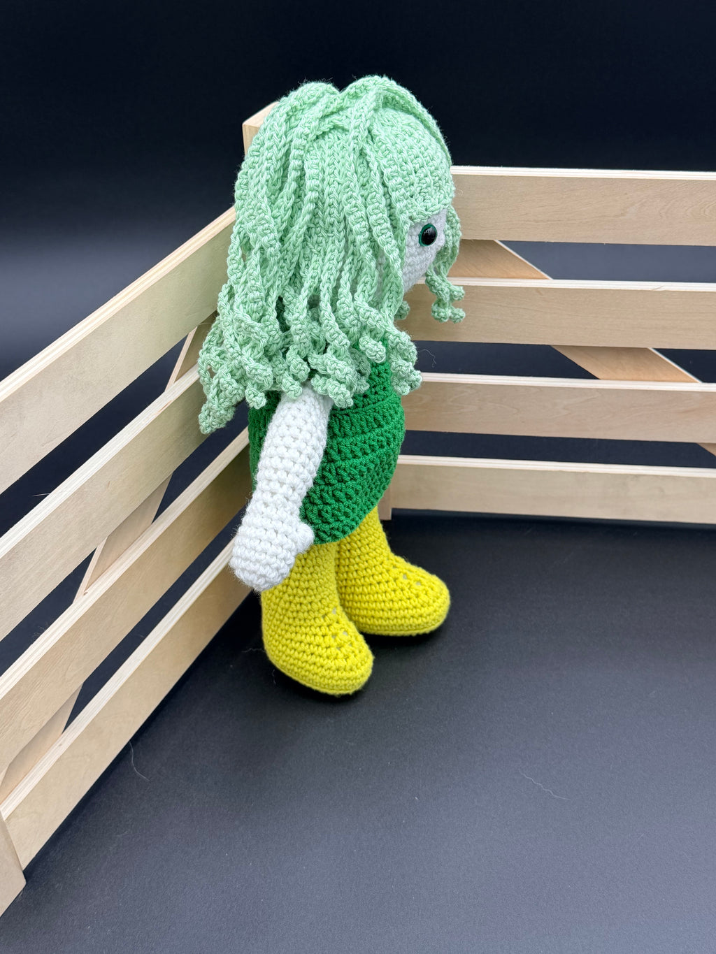 Elfling Doll - Mint, Green,  Chartreuse