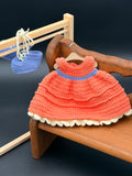 Dress & Oxfords Set - Apricot, Cream, Blue