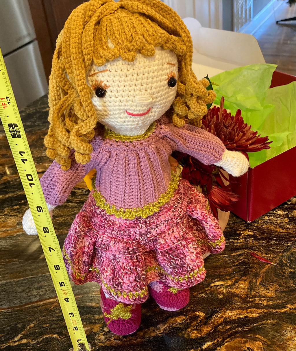 Miss Mim’s Custom Traditional Girl Doll with 2-Piece Skirt Outfit & Shoes
