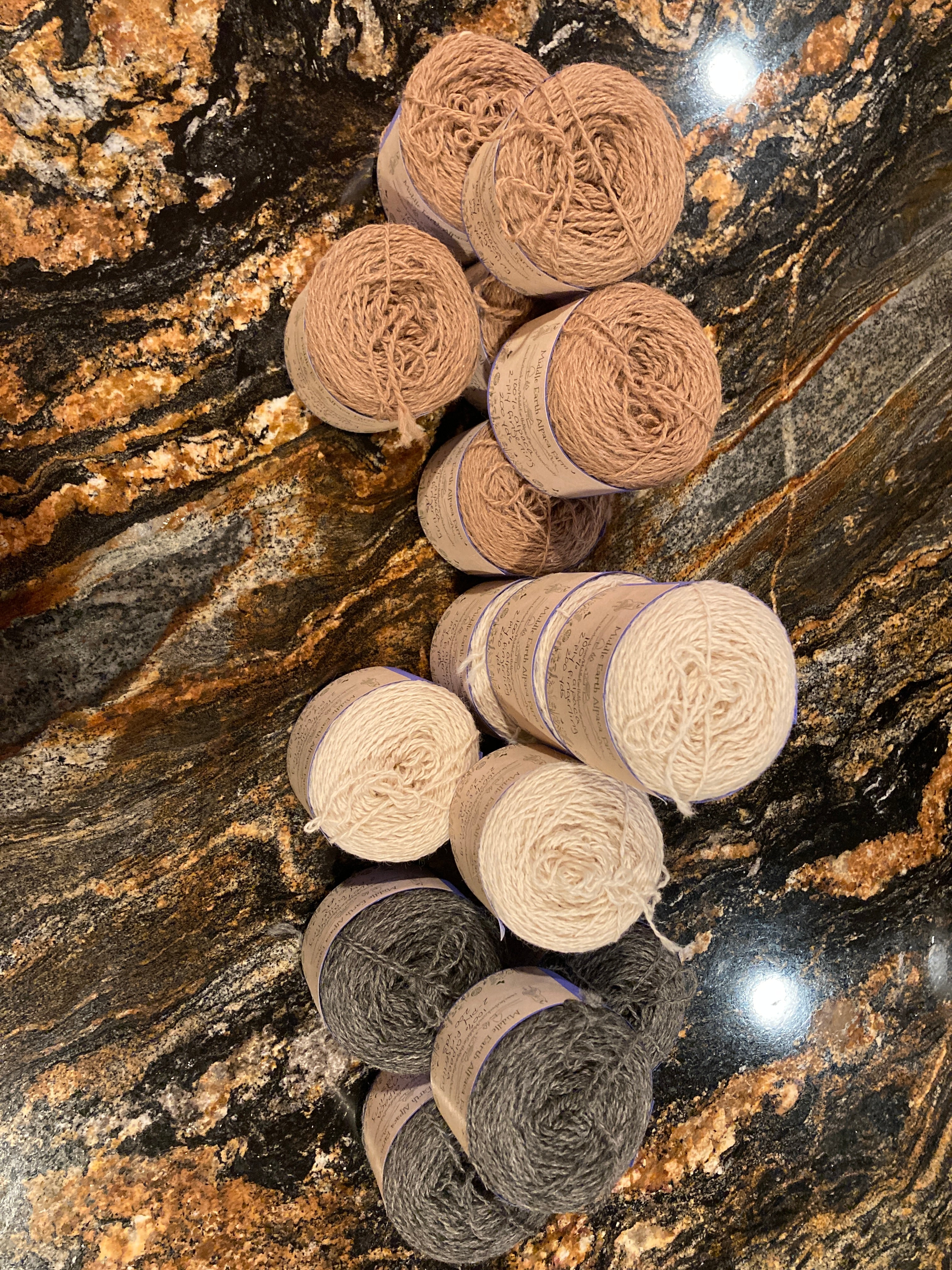 Alpaca Yarn Cakes  - Fingering Weight