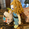 Miss Mim’s Custom Traditional Girl Doll with Princess Overalls & Ballet Slippers