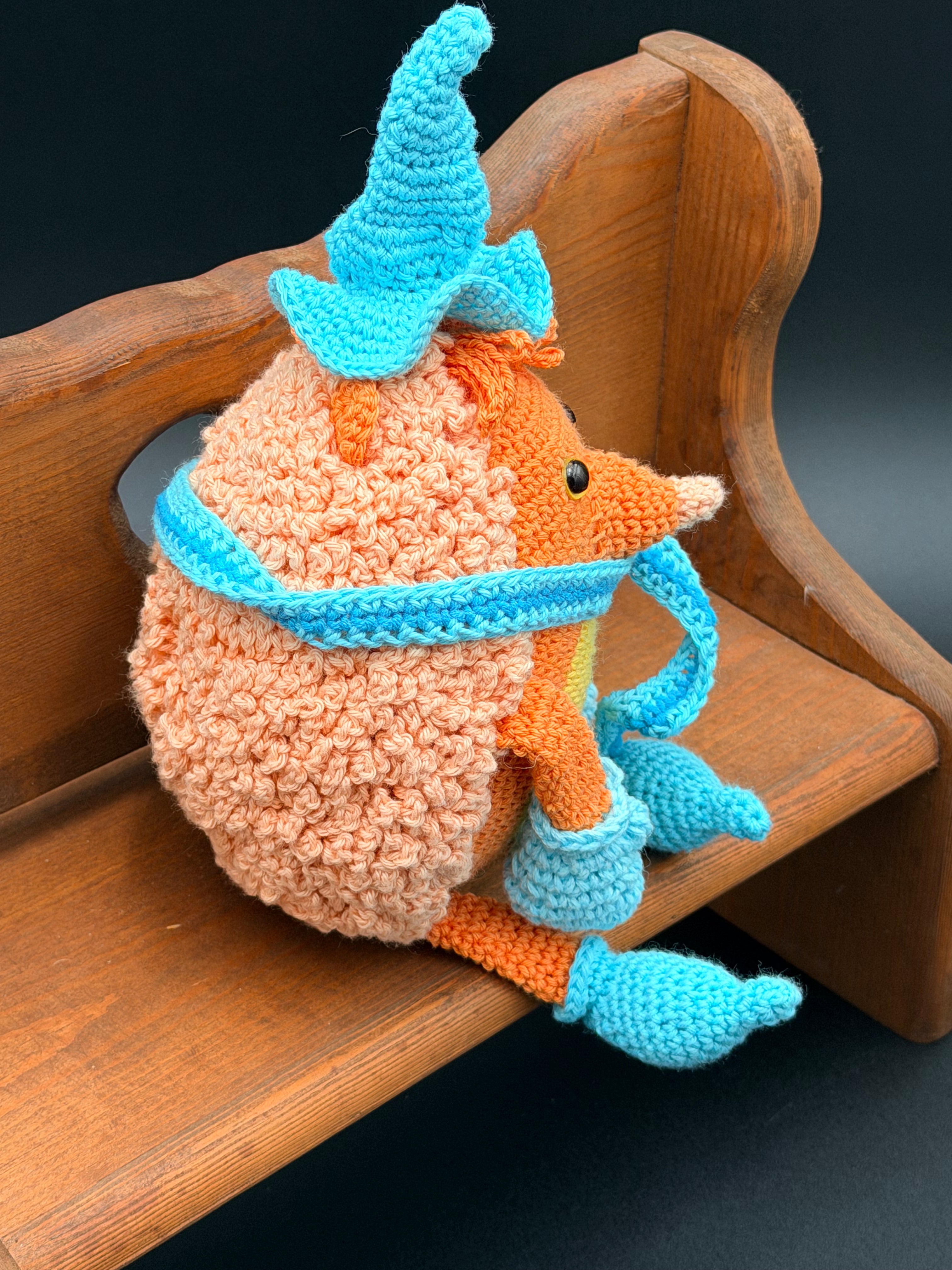 Harry Hedgehogs - Apricot/Orange/Light Blue