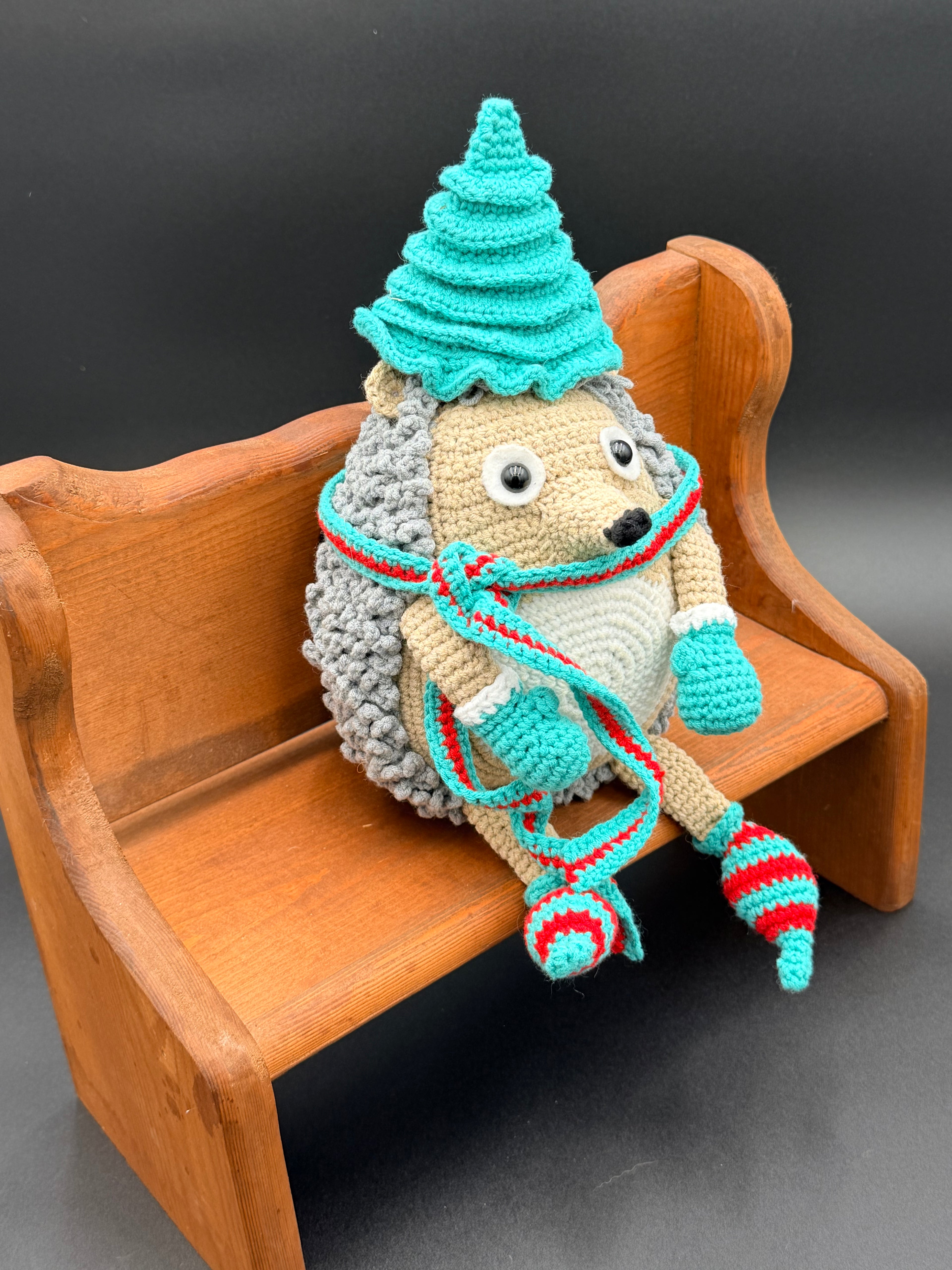 Harry Hedgehogs - Grey/Tan/Turquoise