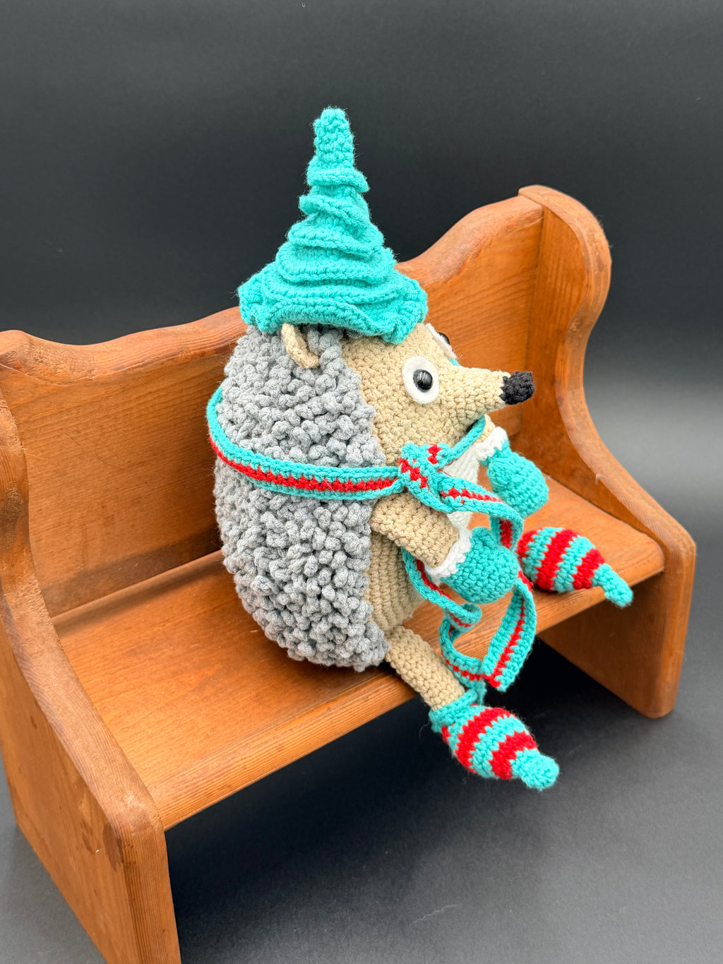 Harry Hedgehogs - Grey/Tan/Turquoise
