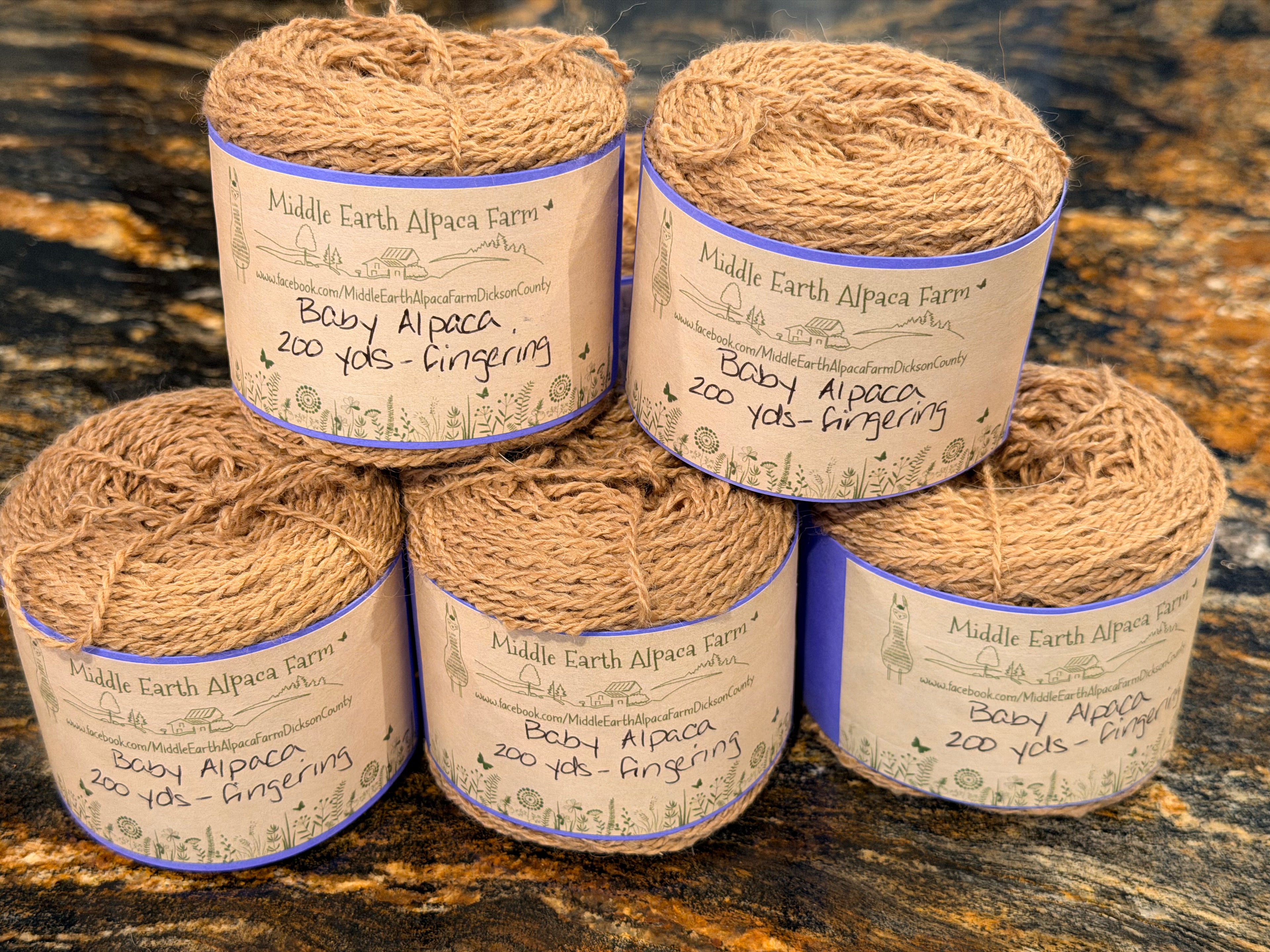 Baby Alpaca Yarn Cakes  - Fingering Weight