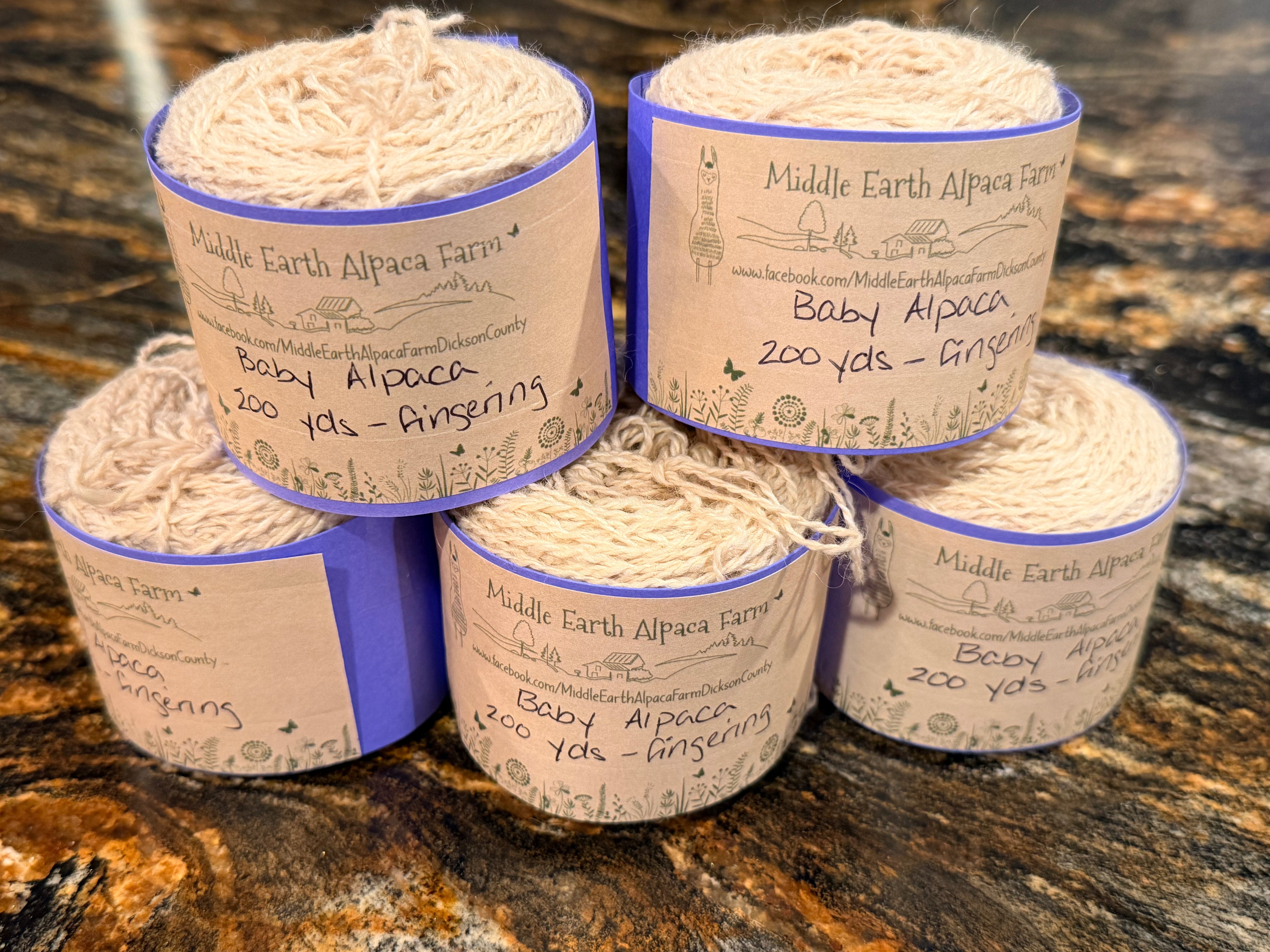 Baby Alpaca Yarn Cakes  - Fingering Weight