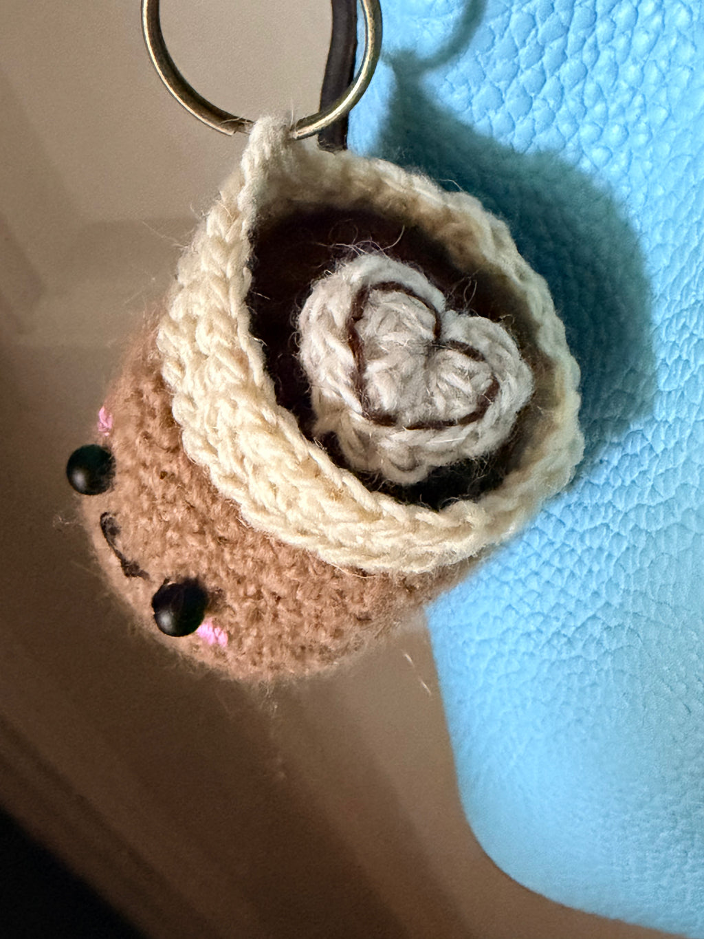 Cappuccino-To-Go Luxury Bag Charm