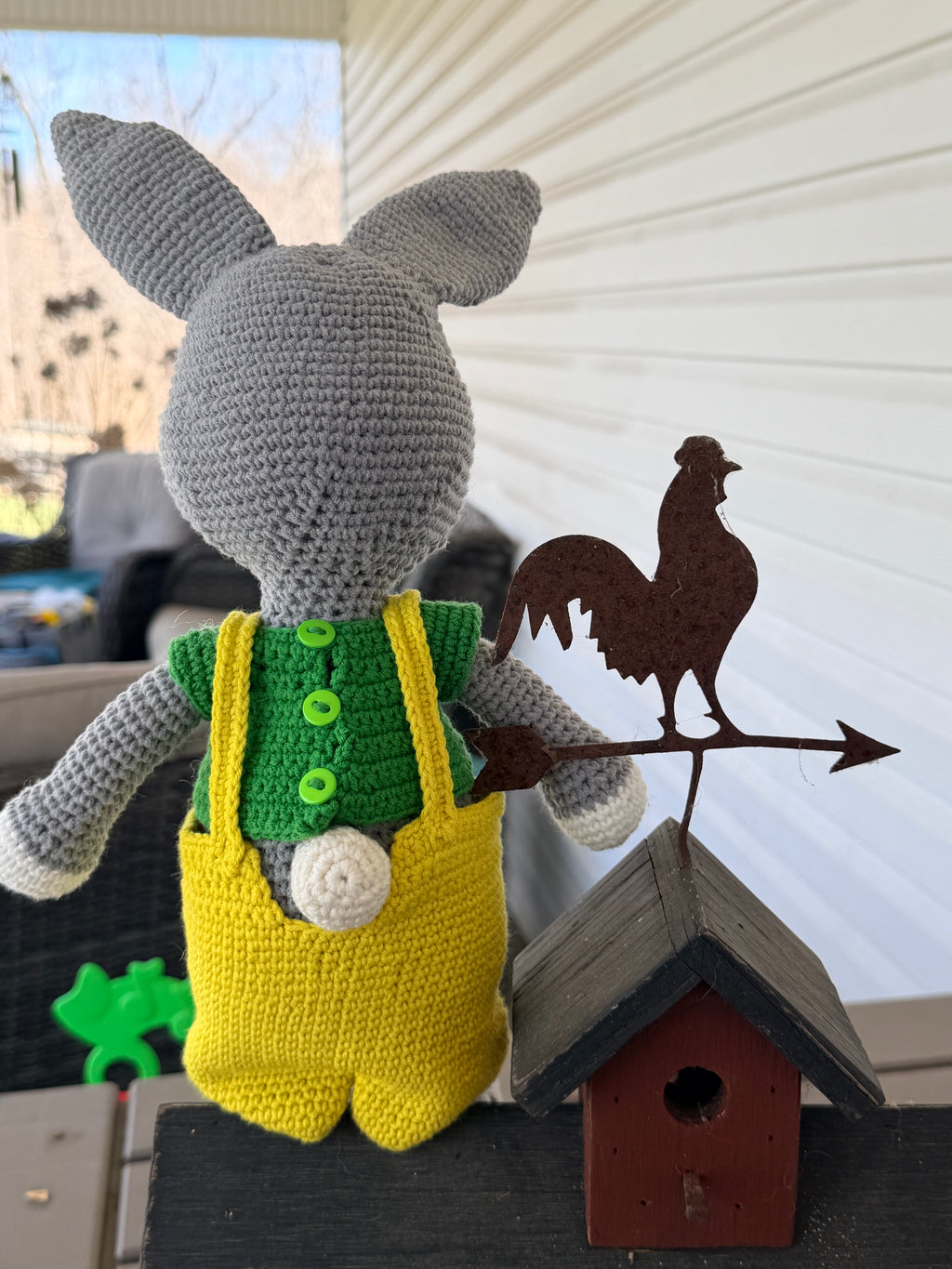 Handcrafted Amigurumi Bunny - Grey & Ivory