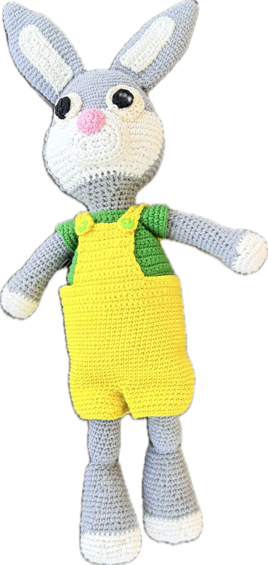 Handcrafted Amigurumi Bunny - Grey & Ivory